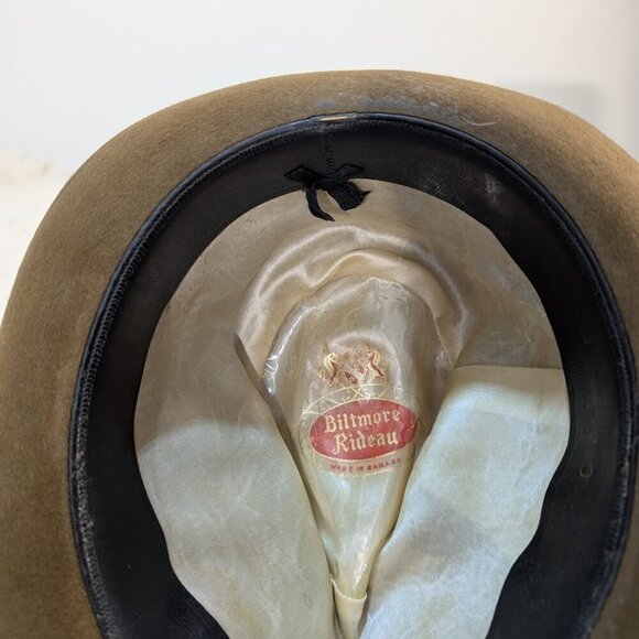 Vintage Biltmore Rideau Brown Fedora Hat - Picture 6 of 6